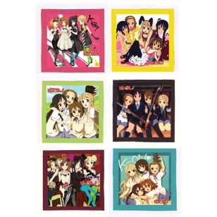 K-On ! けいおん anime Cloth Patch or Magnet Set 